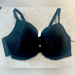 Auden Everyday Lightly Lined Demi Coverage Underwire bra Black Size 42DDD